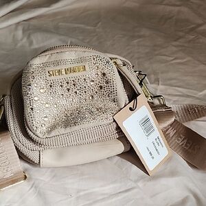 Steve Madden Sparkling Beige Mini Bag